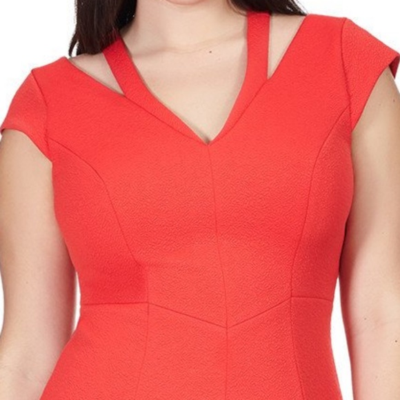 Adrianna Papell Vermillion Cutout Dress - Picture 4 of 4